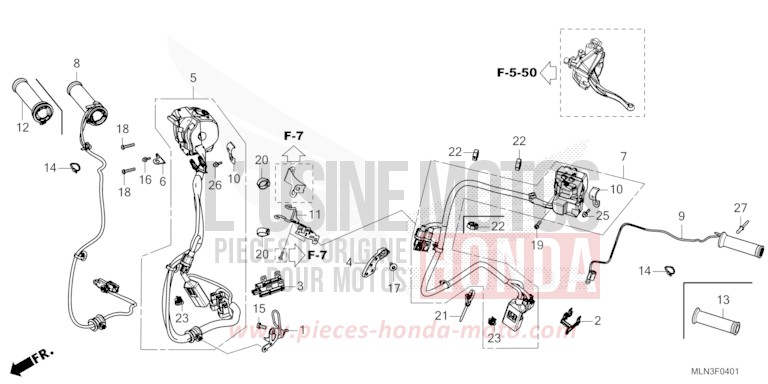 SCHALTER (DCT) von Africa Twin DCT GRAND PRIX RED (R380B) von 2024